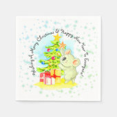 Serviette En Papier Koala, Tree Australian Christmas Party Cocktail (Devant)