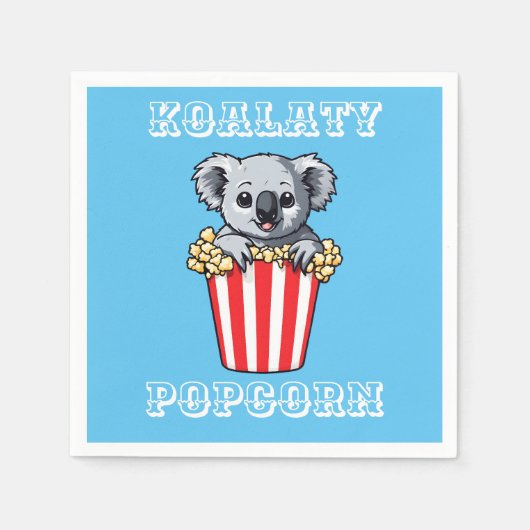 Serviette En Papier Koalaty Popcorn (Devant)