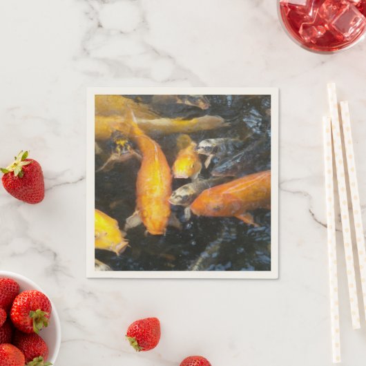 Serviette En Papier Koi (En situation)