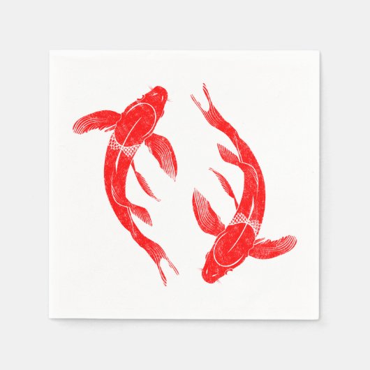 Serviette En Papier Koi Fish (Devant)