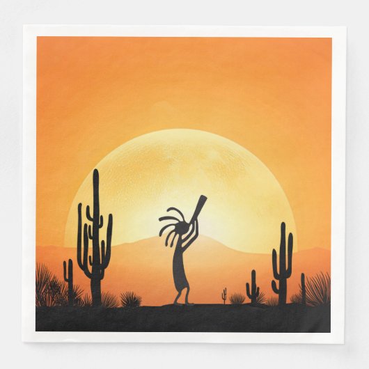 Serviette En Papier Kokopelli, Inde du sud-ouest (Devant)