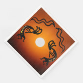 Serviette En Papier Kokopelli, Indien d'Amérique du Sud-Ouest (Coin)