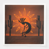 Serviette En Papier Kokopelli Soleil Bronisé Brown (Devant)