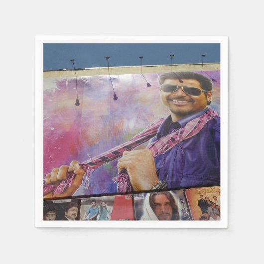 Serviette En Papier Kollywood Movie Star Napkins (Devant)
