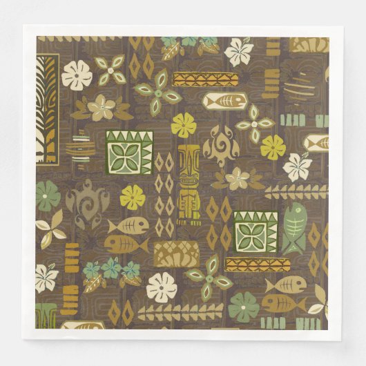 Serviette En Papier Kona Coast Tiki Tropix (Devant)
