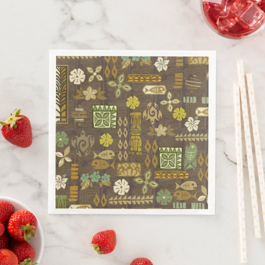 Serviette En Papier Kona Coast Tiki Tropix (En situation)