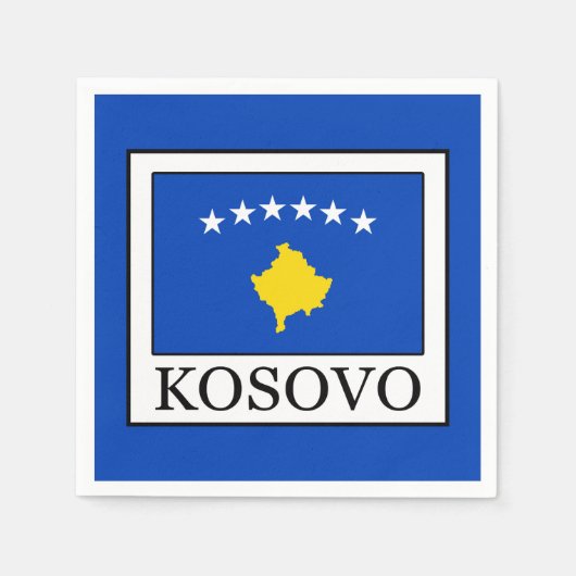 Serviette En Papier Kosovo (Devant)