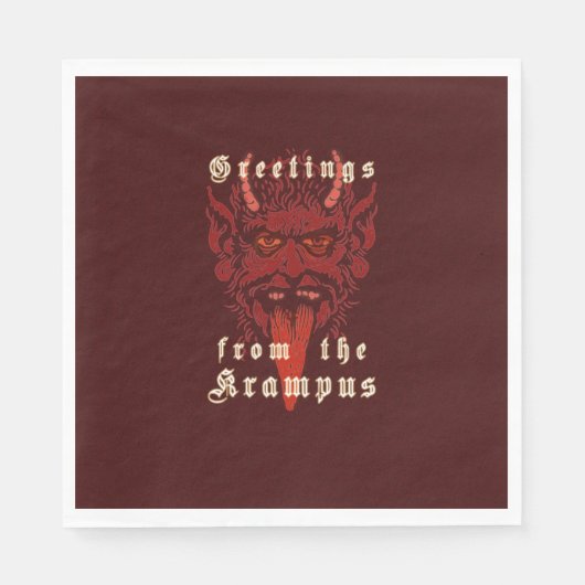 Serviette En Papier Krampus Napkins (Devant)