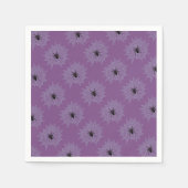 Serviette En Papier Kreuzspinne im Netz mit Tautropfen wie Perlen (Devant)