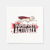 Serviette En Papier Krypto : Super-Animaux Activez ! (Devant)