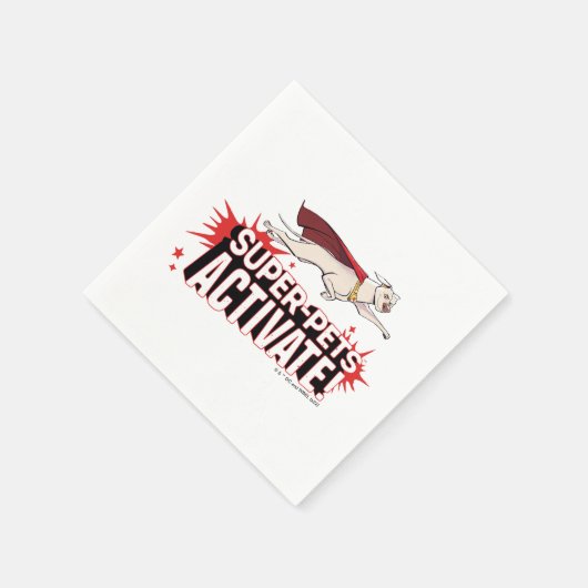 Serviette En Papier Krypto : Super-Animaux Activez ! (Coin)