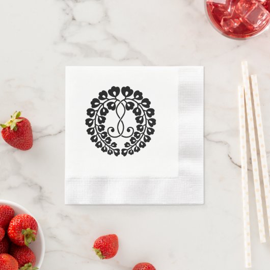 Serviette En Papier Kujo wisteria (En situation)