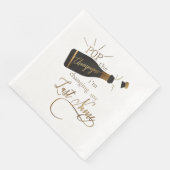 Serviette En Papier Kundenspezifisch "Pop the champagne" Hochzeit (Coin)