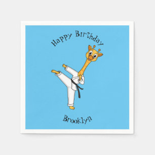 Serviette En Papier Kung Fu giraffe
