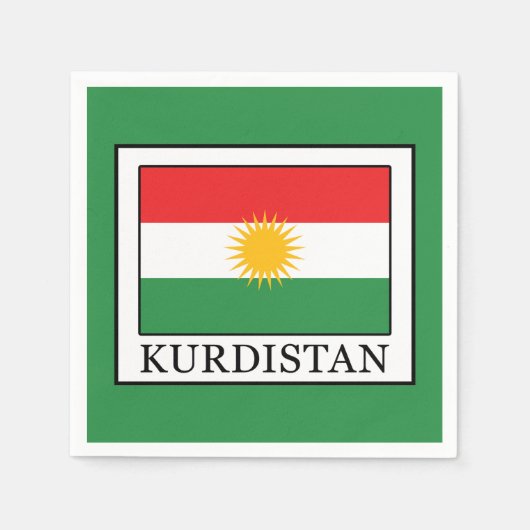 Serviette En Papier Kurdistan (Devant)