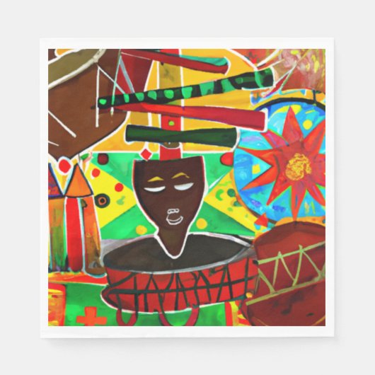 Serviette En Papier Kwanzaa (Devant)
