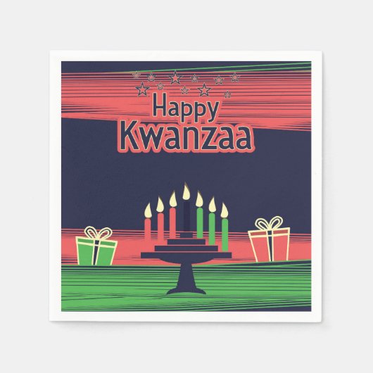 Serviette En Papier Kwanzaa (Devant)