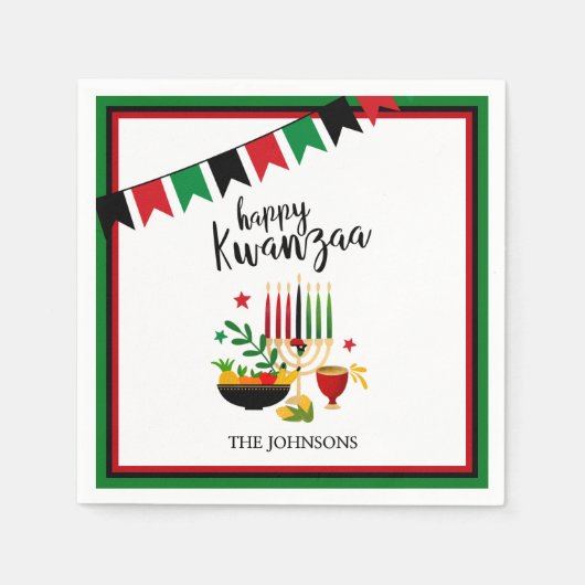 Serviette En Papier Kwanzaa (Devant)
