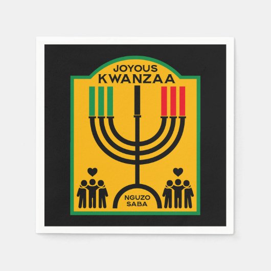 Serviette En Papier Kwanzaa Umoja (Devant)