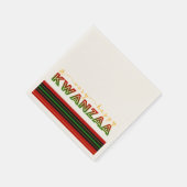 Serviette En Papier Kwanzaa | Un Kwanzaa Bold Stripe très heureux (Coin)