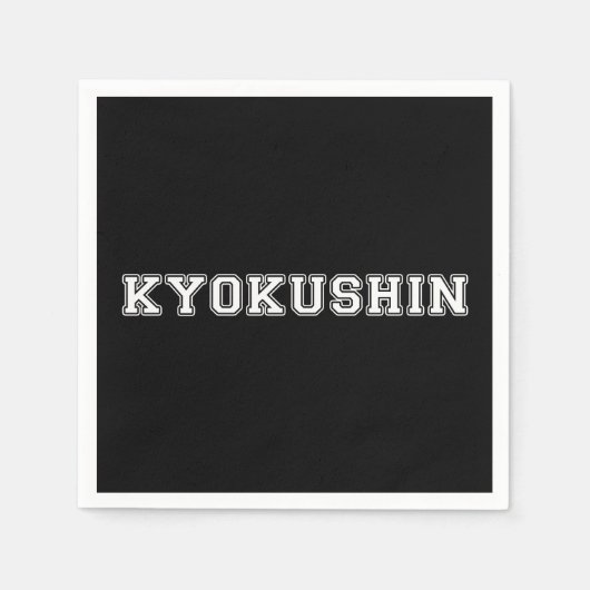Serviette En Papier Kyokushin Karate (Devant)