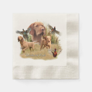 Serviette En Papier La À poils durs hongroise Vizsla