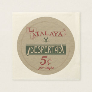 Serviette En Papier La Atalaya Despertad 5 cents