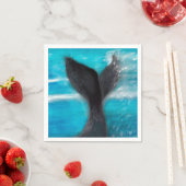 Serviette En Papier La baleine (En situation)