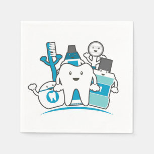 Serviette En Papier La bande propre de dents
