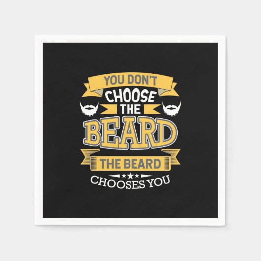 Serviette En Papier La Barbe Vous Choisit (Devant)