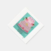 Serviette En Papier La Célébration Rose (Coin)