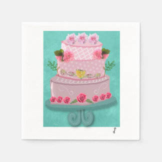 Serviette En Papier La Célébration Rosée