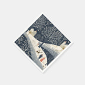 Serviette En Papier La chaleur du soleil en hiver (Coin)