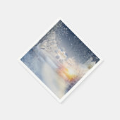 Serviette En Papier La chaleur du soleil en hiver (Coin)