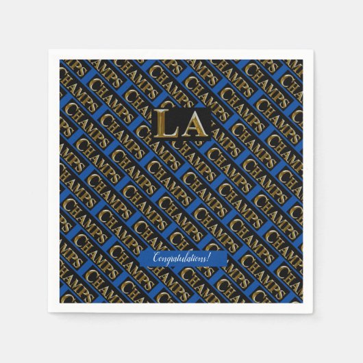 SERVIETTE EN PAPIER LA CHAMPS (Devant)