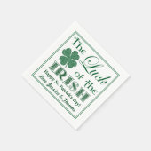 Serviette En Papier La chance de la Saint Patrick irlandaise (Coin)