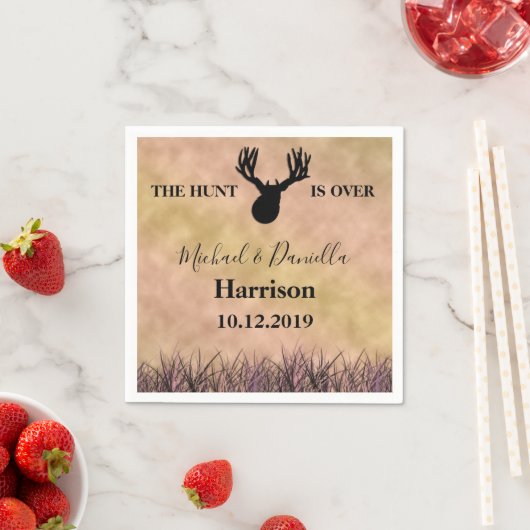 Serviette En Papier La chasse au Mariage (En situation)