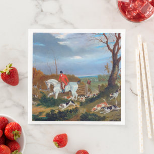 Serviette En Papier La chasse du Suffolk 1833 Renard