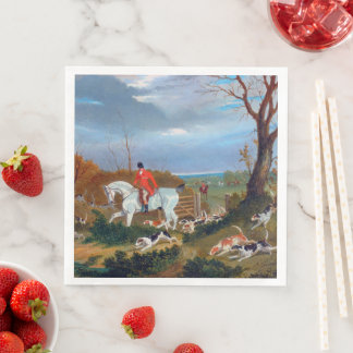 Serviette En Papier La chasse du Suffolk 1833 Renard