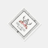 Serviette En Papier La chasse est au-dessus de Rustic Antler Barnwood  (Coin)