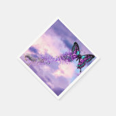 Serviette En Papier La chenille se transforme en serviettes papillon (Coin)