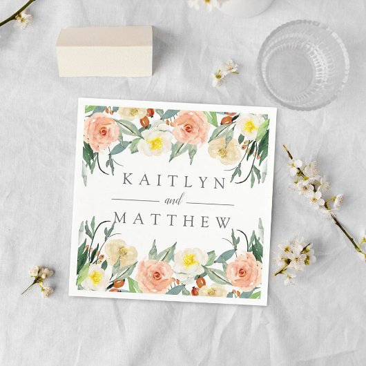 Serviette En Papier La collection de Mariages Spring Blossoms