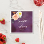 Serviette En Papier La Collection Mariage Romance In Bloom (En situation)