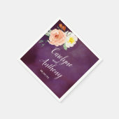 Serviette En Papier La Collection Mariage Romance In Bloom (Coin)