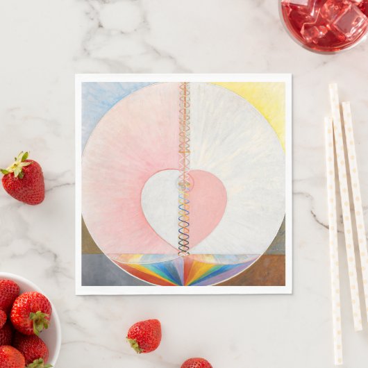 Serviette En Papier La colombe par Hilma af Klint (En situation)