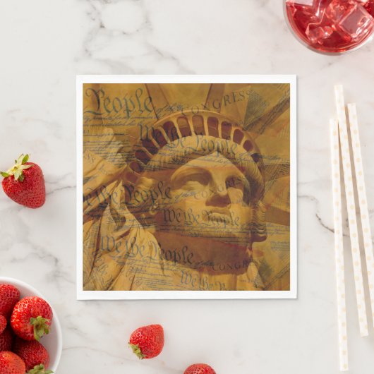 Serviette En Papier La Constitution américaine (En situation)