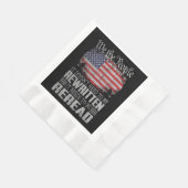 Serviette En Papier La Constitution américaine du drapeau doit être re (Coin)