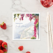 Serviette En Papier La côte amalfitaine Méditerranéenne (En situation)