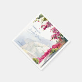 Serviette En Papier La côte amalfitaine Méditerranéenne (Coin)