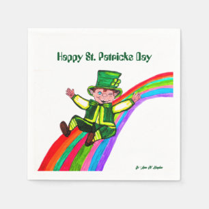 SERVIETTE EN PAPIER LA COUPE DE PLUIE DU LEPRECHAUN
